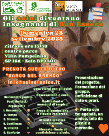 Gli asini diventano insegnanti di BenEssere