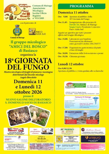 Mostra micologica di funghi di pianura e montagna