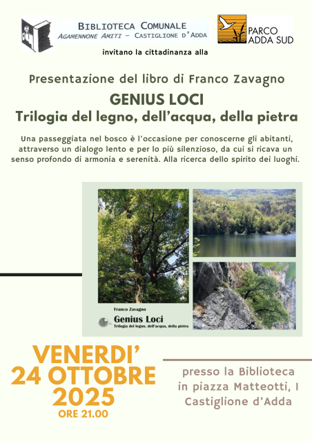 Presentazione del libro “Genius Loci” di Franco Zavagno
