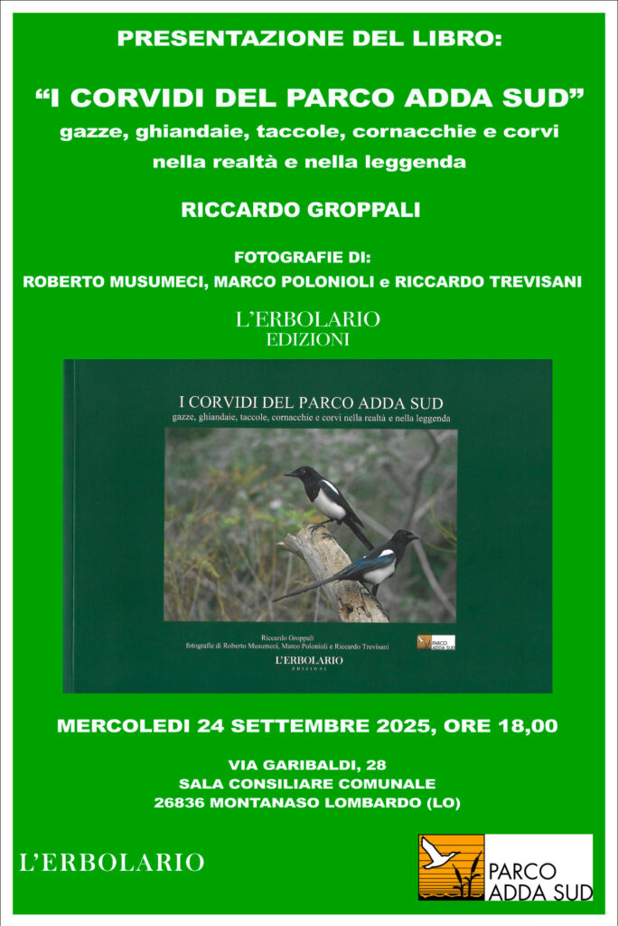 Presentazione del libro “I Corvidi del Parco Adda Sud”