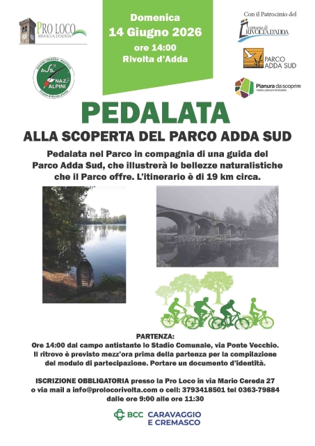 Pedalata alla scoperta del Parco Adda Sud
