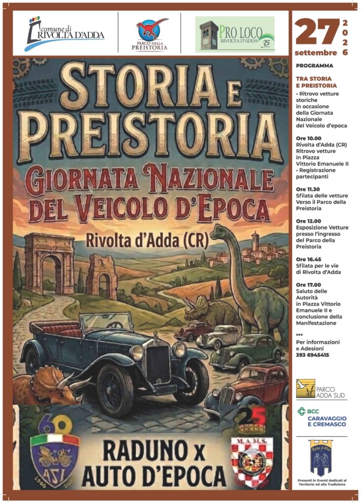 Storia e preistoria – Giornata Nazionale del Veicolo d’Epoca