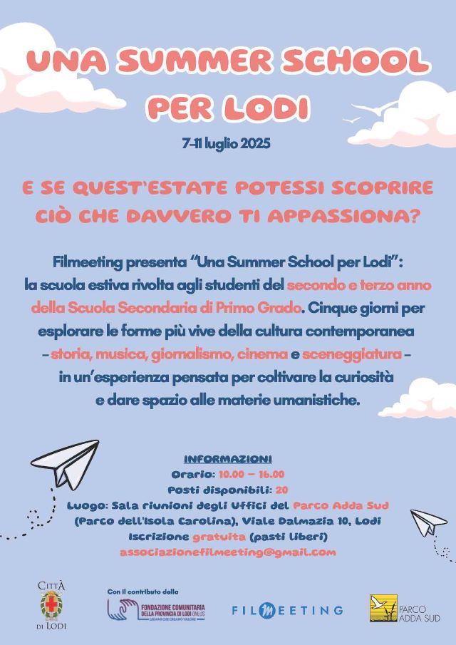 Una Summer School per Lodi