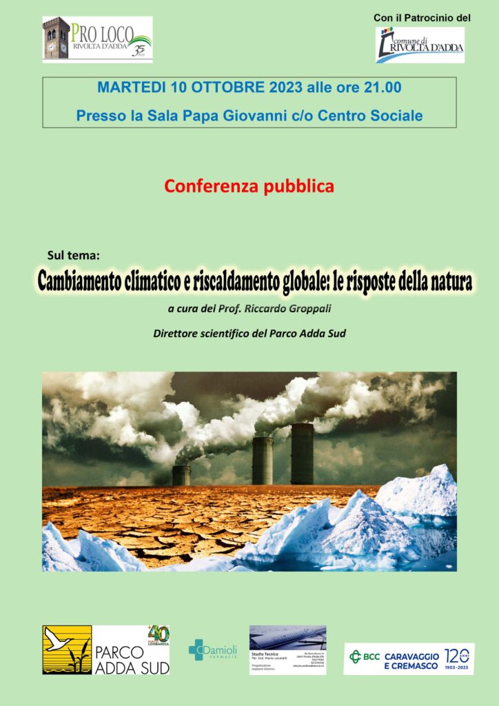 Conferenza pubblica – Cambiamento climatico e riscaldamento globale
