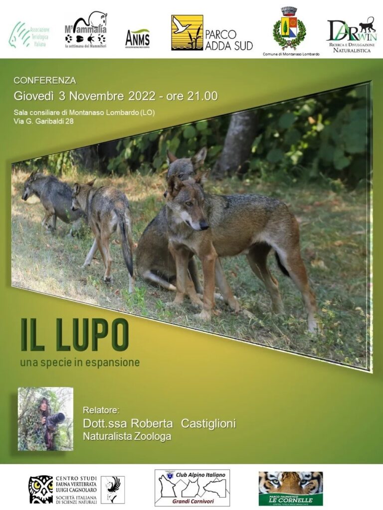 Materiale conferenza su “Il Lupo – una specie in espansione”