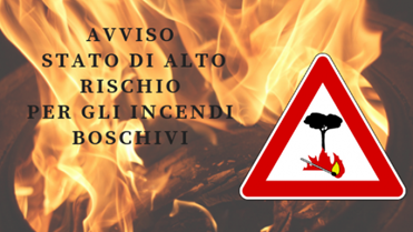 Dichiarazione periodo ad alto rischio di incendio boschivo