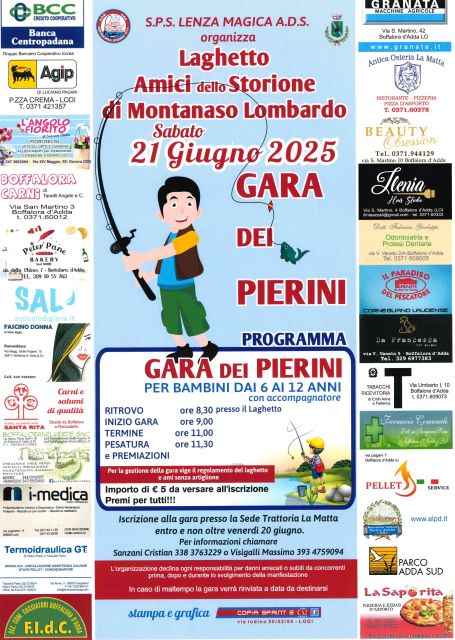 Gara di pesca a Montanaso Lombardo